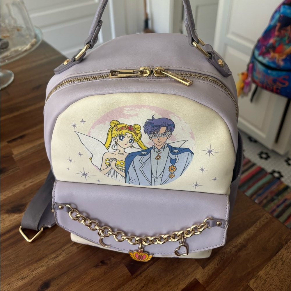 Sailor moon backpack, damage on handle, otherwise fine.